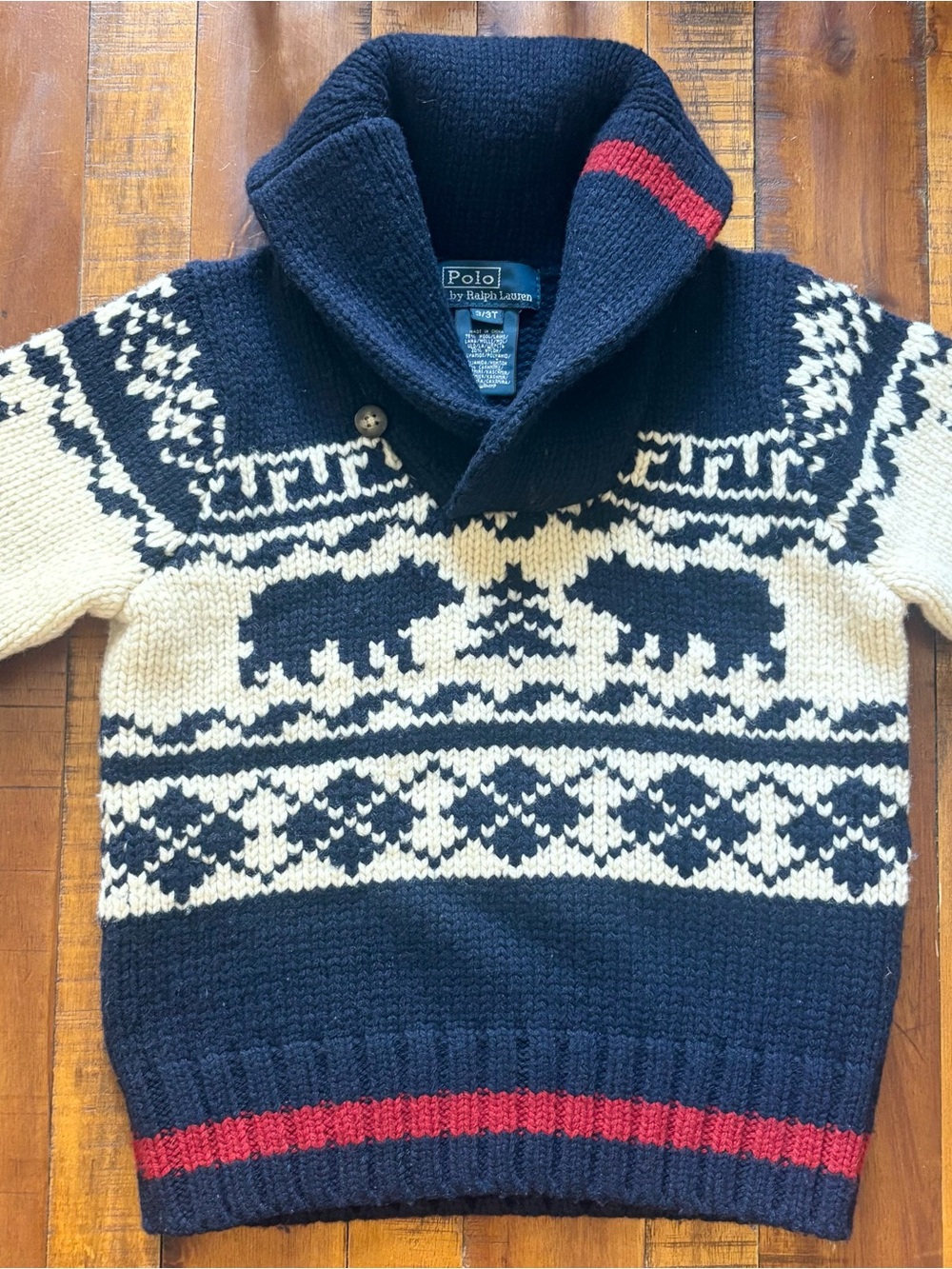 Vintage Polo by Ralph Lauren Navy, Nordic Lambswool Sweater